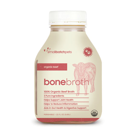 Small Batch Beef Bone Broth Frozen Dog & Cat Food Topper, 22 oz