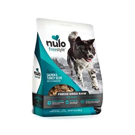 Nulo Freestyle Freeze Dried Raw Salmon & Turkey with Strawberries Dog Food, Grain-Free, 13oz