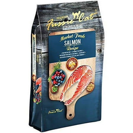 Fussie Cat Market Fresh Salmon Recipe Grain-Free Dry Cat Food, 4 lb