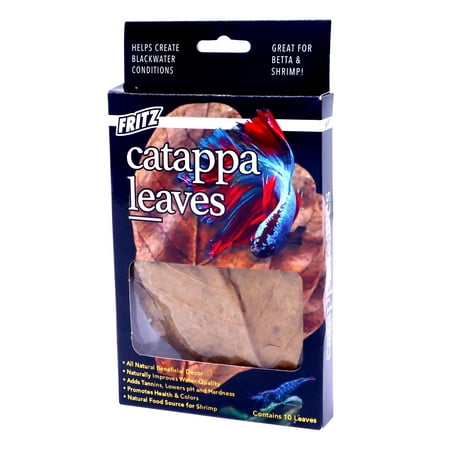 Fritz Catappa Leaves - Natural Aquarium Water Conditioner - 10 Pack