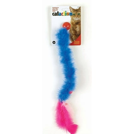 JW Pet Featherlite Catnip Boa Bouncing Cat Toy