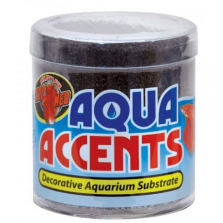 Zoo Med Aqua Accents Midnight Black Sand - 1/2 lb - Aquarium Gravel Substrate
