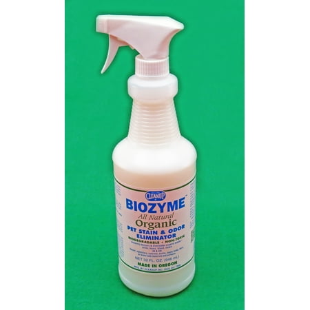 Biozyme All Natural Odor & Stain Cleaner, Enzyme Urine Remover - 32 oz Spray or 1 Gallon