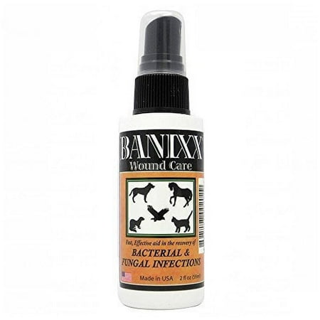 BANIXX Horse & Pet Care Spray, 2oz Travel Size - First Aid for Wounds, Ringworm, Hot Spots, Ear Infections, Itchy Skin
