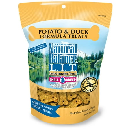 Natural Balance L.I.T. Limited Ingredient Dog Treats, Duck & Potato, Small Breed, 8 oz