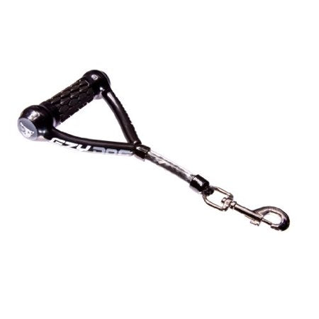 EzyDog Mongrel Dog Leash  12-Inch  Black