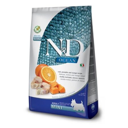 Farmina N&D Ocean Cod, Pumpkin & Cantaloupe Puppy Medium/Maxi Breed Dry Dog Food - 26.4 lb / 12kg