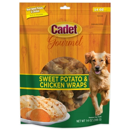 Cadet Gourmet Sweet Potato & Chicken Wraps Dog Treats, 14 oz