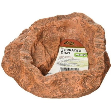 Zilla Terraced Dish Medium - Reptile Food & Water Bowl