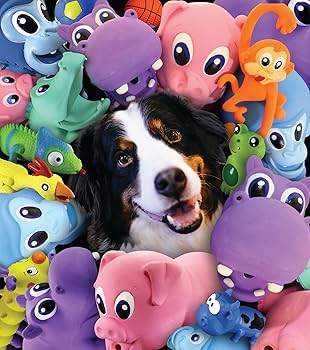 PetSport Naturflex Alligator Latex Dog Toy - Large, Squeaky, Natural Rubber Chew Toy