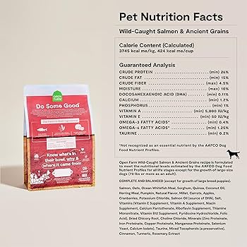 Open Farm Wild-Caught Salmon & Ancient Grains Recipe Dry Dog Food, 22 lb