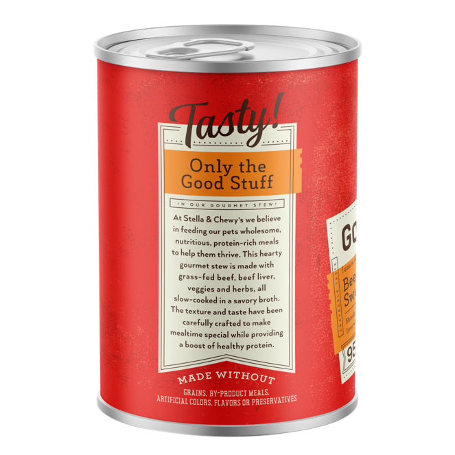Stella & Chewy's Gourmet Stew Wet Dog Food, Beef, Green Bean & Sweet Potato, 12.5 oz Can