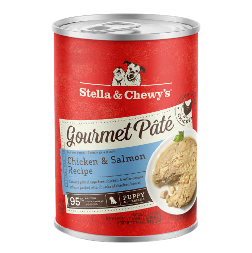 Stella & Chewy's Gourmet Pâté Puppy Wet Dog Food, Chicken & Salmon, 12.5 oz