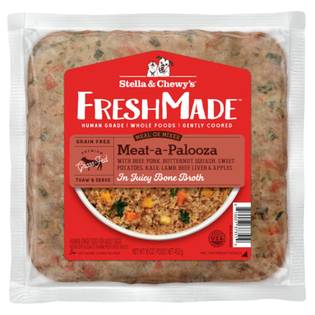 Stella & Chewy's FreshMade Meat-a-Palooza Gently Cooked Dog Food, 16 oz