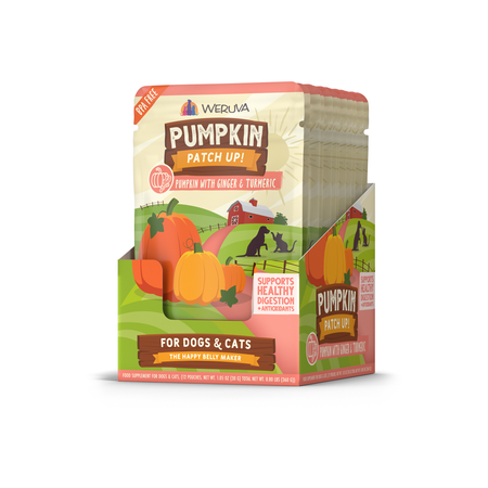 Weruva Pumpkin Patch Up! Dog & Cat Supplement - Pumpkin, Ginger & Turmeric - 1.05 oz Pouch