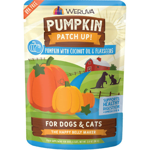Weruva Pumpkin Patch Up Dog & Cat Supplement - Pumpkin, Coconut Oil & Flaxseeds - 1.05oz Pouch