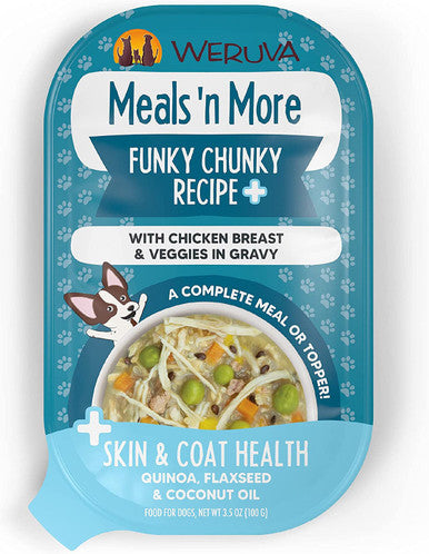 Weruva Dog Meals 'n More Funky Chunky Recipe Plus - Wet Dog Food, 3.5oz Cup