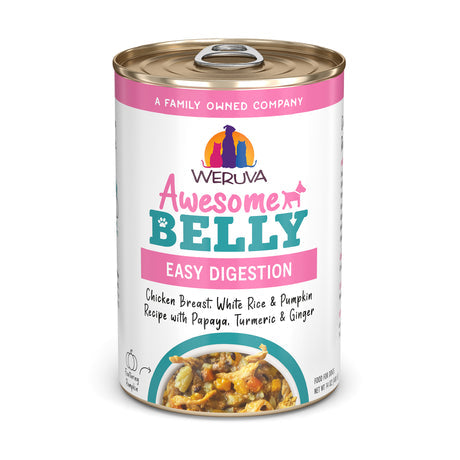 Weruva Awesome Belly Chicken, Rice, Veggies & Pumpkin Wet Dog Food, 14oz - Easy Digestion Formula