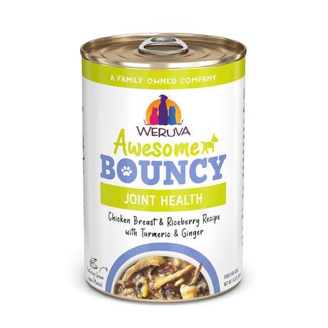 Weruva Awesome Bouncy Chicken Breast & Riceberry Recipe with Turmeric & Ginger Wet Dog Food, 14 oz.