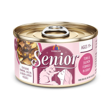 Weruva Senior Tuna & Salmon in Gravy Wet Cat Food - 3 oz Can