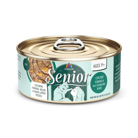 Weruva Senior Chicken Formula Hydrating Purée Wet Cat Food, 5.5 oz Can