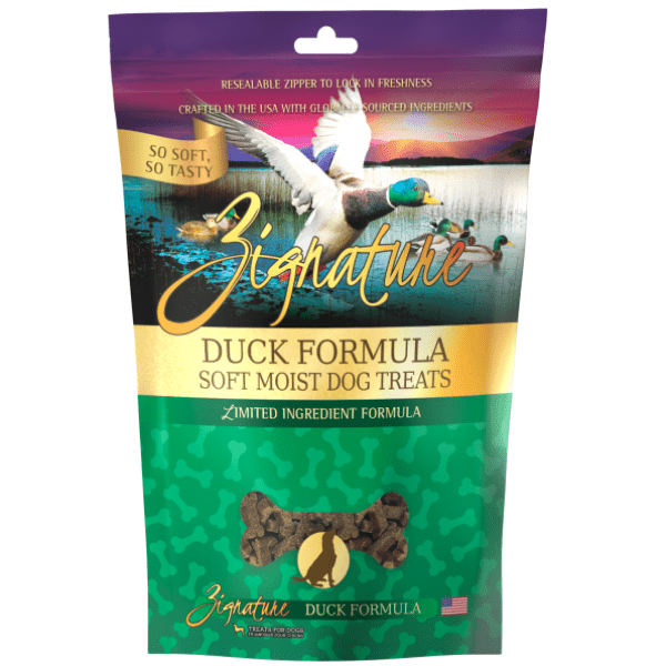 Zignature Duck Soft Moist Dog Treats - 4oz Bag