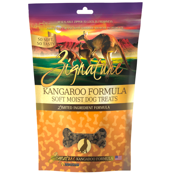 Zignature Soft Moist Dog Treats - Kangaroo Flavor, 4 oz - Grain-Free