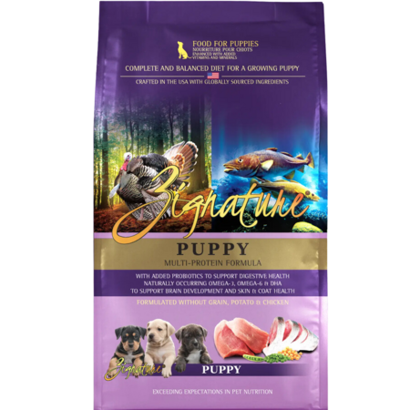 Zignature Puppy Formula Dry Dog Food - 4 lb Bag - Turkey & Whitefish Recipe
