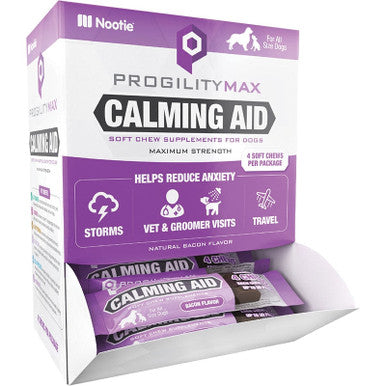 Nootie Progility Max Calming Dog Treats, Bacon Flavor, Soft Chews (Single Serve or 4ct/30ct Options)