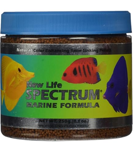 New Life Spectrum Marine Fish Food - Naturox Formula, 1mm Sinking Pellets, 80g