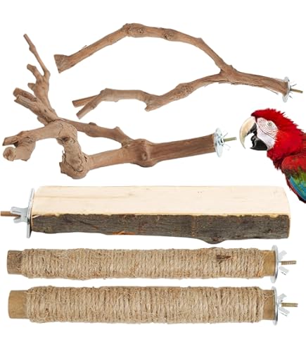 A&E Cage Co. Forked Sand Covered Bird Perch - Medium - 1 x 10" - Nail & Beak Trimming