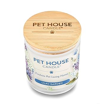 Pet House Lilac Garden Candle - 9 oz Soy Wax, Pet-Friendly Odor Eliminator