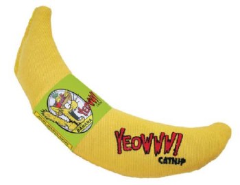 Yeowww! Catnip Banana Cat Toy - Organic Catnip Filled Banana Toy