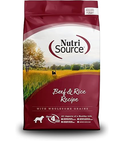 NutriSource Large Breed Dog Food - Beef & Rice Recipe - 26 lb Bag