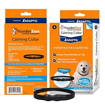 ThunderEase Calming Anti-Anxiety Pheromone Dog Collar - Small Breed - Adaptil Technology