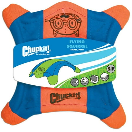 Chuckit! Flying Squirrel Dog Toy - Small, Assorted Colors, Floatable, Fetch Toy