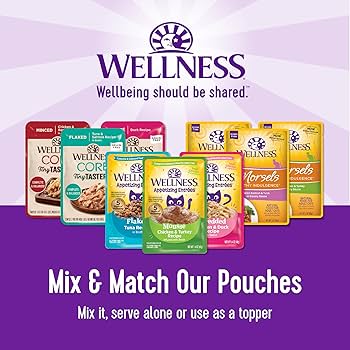Wellness Healthy Indulgence Tuna Morsels Grain-Free Wet Cat Food, 3 oz Pouch