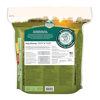 Oxbow Hay Blends - Timothy & Orchard Grass - Small Animal Food, 40 oz