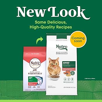 Nutro Wholesome Essentials Adult Salmon & Brown Rice Dry Cat Food, 5 lb Bag