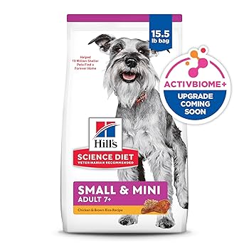 Hill's Science Diet Senior 7+ Small & Mini Chicken & Rice Dry Dog Food, 15.5 lb