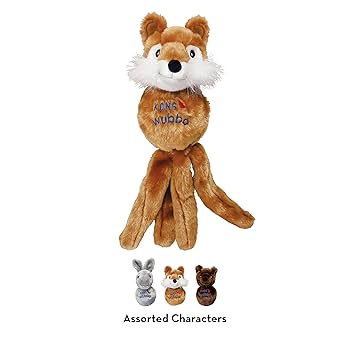 KONG Wubba Friend Large Dog Toy - Plush Squeak & Shake Toy - Assorted Characters