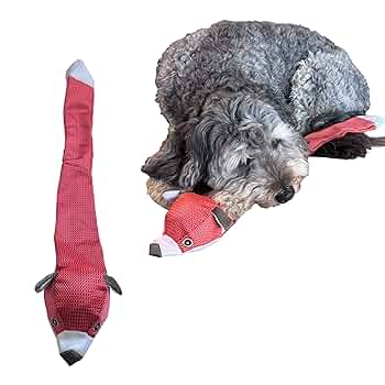 Ethical Pet Skinneeez Durables Fox Dog Toy - Stuffing Free Plush Squeaky Toy