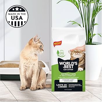World's Best Cat Litter Original Unscented Clumping Formula, 15 lbs