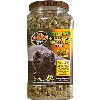 Zoo Med Natural Grassland Tortoise Food - 60 oz. Long Stem Fiber Diet for Tortoises