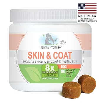 Four Paws Healthy Promise Skin & Coat Soft Dog Chews, Liver Flavor, 90 Count