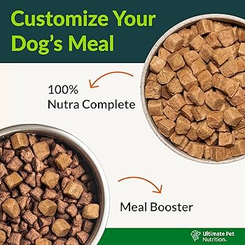 Ultimate Pet Nutrition Nutra Complete Freeze-Dried Raw Dog Food, Chicken, Veterinarian Formulated (5 oz)