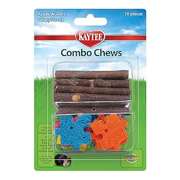 Kaytee Combo Chews Apple Wood & Crispy Puzzle - Small Animal Chew Toy