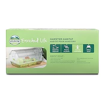 Oxbow Enriched Life Hamster Habitat - Small Animal Cage with Enrichment Features