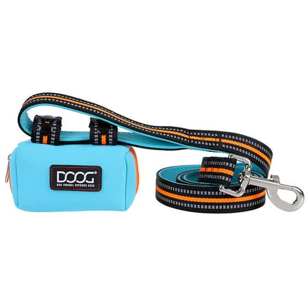 DOOG Walkie Pouch - Beethoven - Orange/Blue - Dog Waste Bag Dispenser with Bags