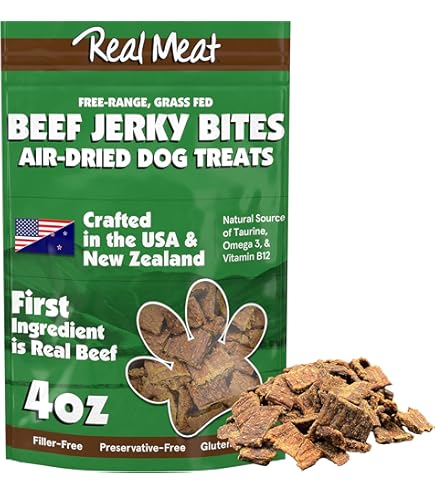Real Meat Fish & Venison Jerky Dog Treats - 12oz Bag, All Natural, Grain-Free